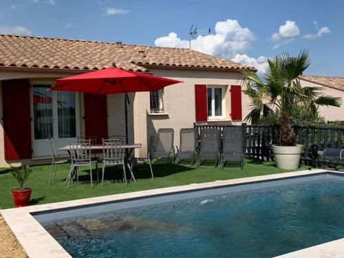 Villa sud de la France avec piscine privée - Location saisonnière - Allègre-les-Fumades