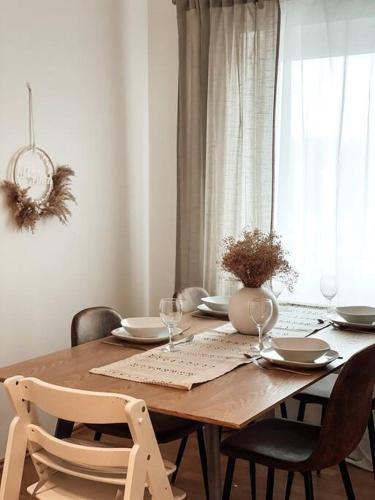 Stilvolle Wohnung mit Bergblick