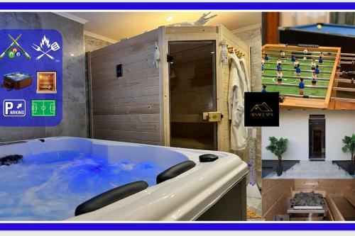 Maison privative SPA Jacuzzi Sauna Salle de jeux