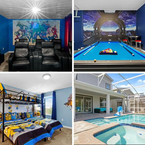 Come to Stay a FEW Miles to Disney Large Pool Home Sleep 36 - main image