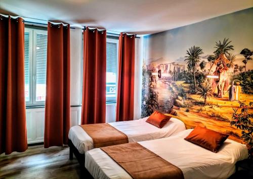 2 twin beds