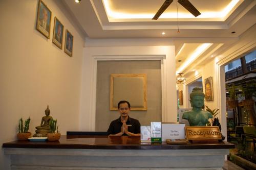 Lobby, Boutique Indochine d'Angkor in Svay Dangkum
