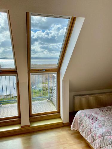Uitzicht, Ferienhaus am Schilf Neeberg in Krummin
