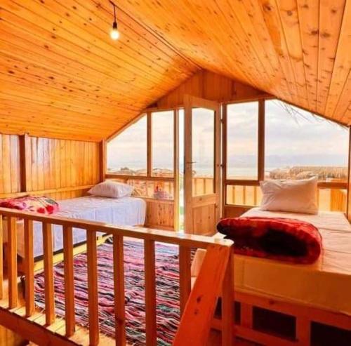 3 twin beds, 1 sofa bed