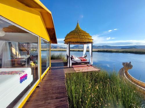 View, Uros Lodge Peru in Puno