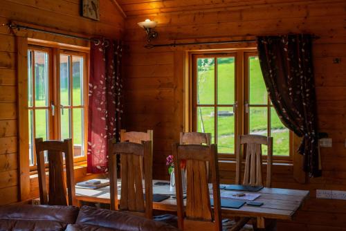 Iekārtas, George Cabin - Log Cabin in Wales with Hot tub in Bettws Cedewain
