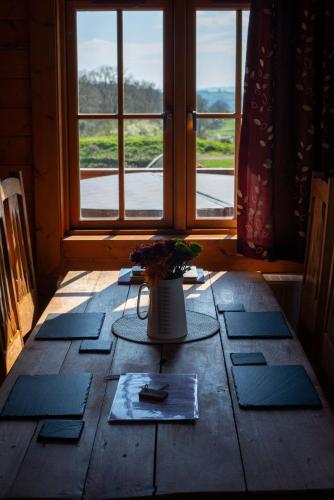 Iekārtas, George Cabin - Log Cabin in Wales with Hot tub in Bettws Cedewain
