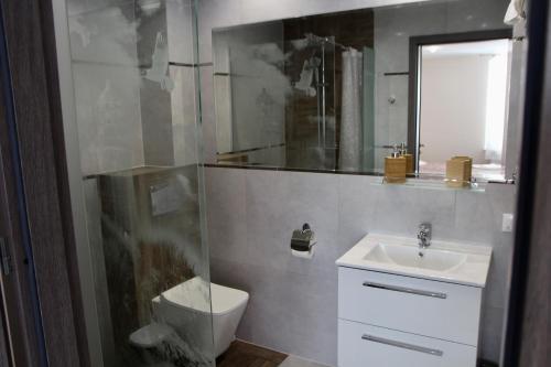 Banheiro, PENSJONAT SUNRISE Natura Fishing Relax Regeneration in Lunowo