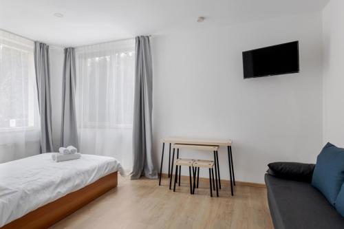 1 double bed, 1 sofa bed