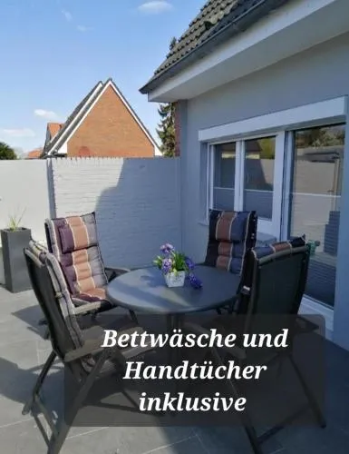 Bude im Windrosenweg in Cuxhaven, Deutschland