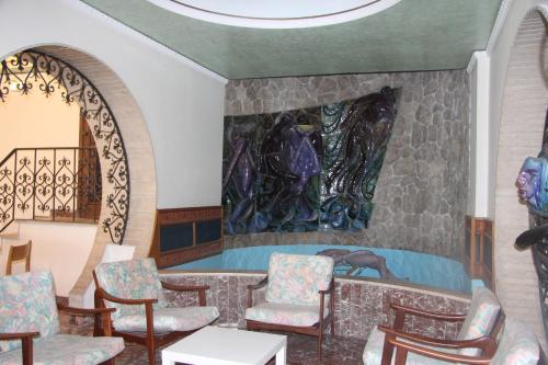 Közös társalgó / TV, Hotel Vello d'Oro in Taormina városközpont