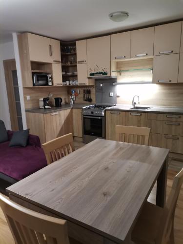 virtuve, Apartmán Family s výhľadom na Choč (Apartman Family s vyhladom na Choc) in Lucki