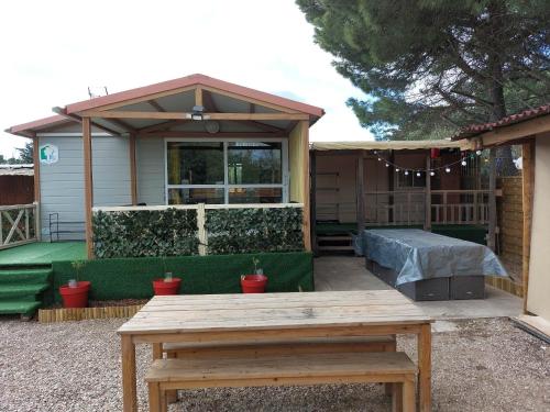 Chalet sur Terrain Priver - Camping - Vias