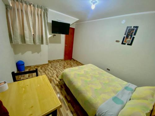 1 double bed