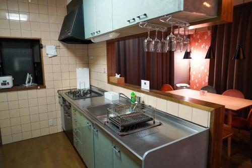 주방, Living CUBE Beppu near B-콘 플라자, 글로벌 타워