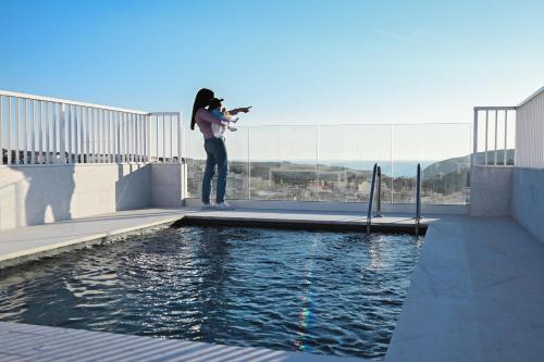 Μπαλκόνι/βεράντα, Anici Crt Penthouse 4 - with private rooftop pool in Gozo