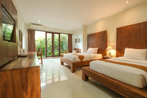 1 double bed