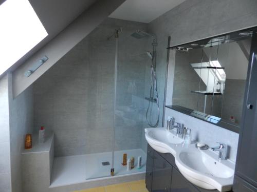 Shower, chambres d'hotes naturistes de la moque souris in Le Mesnil-Eudes