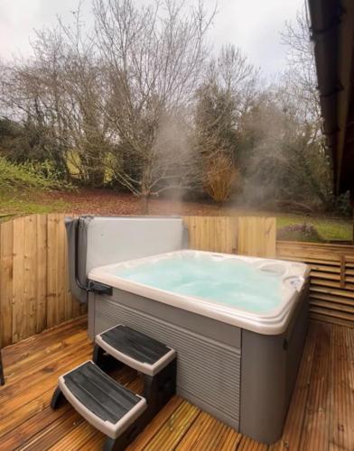 Solid Log Cabin With Private Hot Tub - Oak in Aymestrey