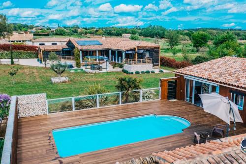 Villa de standing avec Piscine et Jacuzzi - Location, gîte - La Bruguière