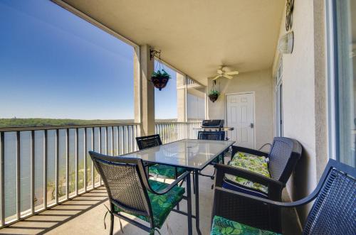 Lakefront Osage Beach Condo Balcony and Pool Access