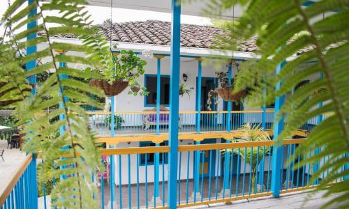 Erkély/terasz, Hotel Hacienda Santa Clara in Santa Rosa De Cabal