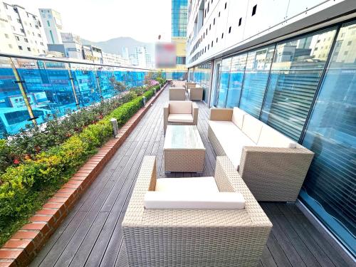Balcony/terrace, Hotel Foret Premier Nampo (Korea Quality) in Nampo