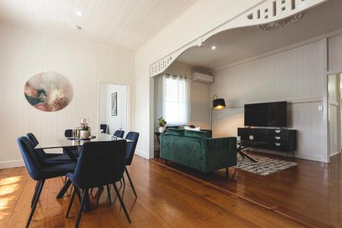 共用Lounge/電視區, Urban Getaway Queenslander in 伊普斯威奇