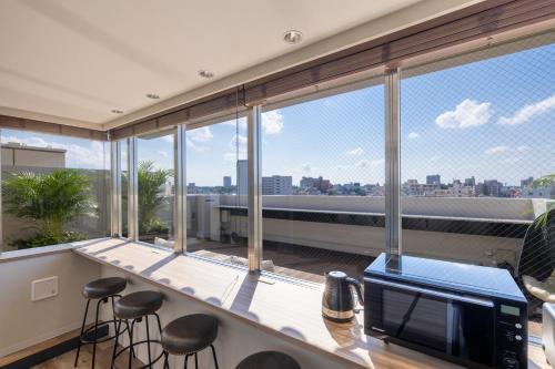 오키나와 본섬 ALPHABED INN Naha Kokusai Street EAST 2성급 호텔 전망