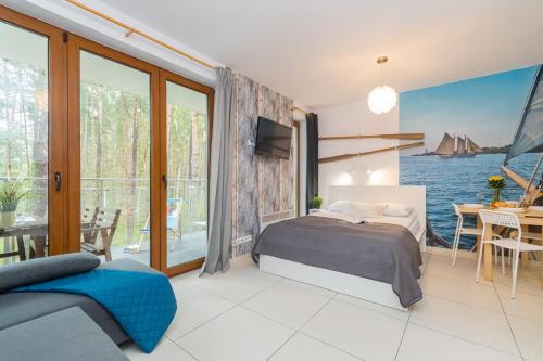 Apartamenty Mierzeja - Baltic Park Stegna, Studio 24 m2, 500 m od plazy, bezplatny Meleks in Stegna