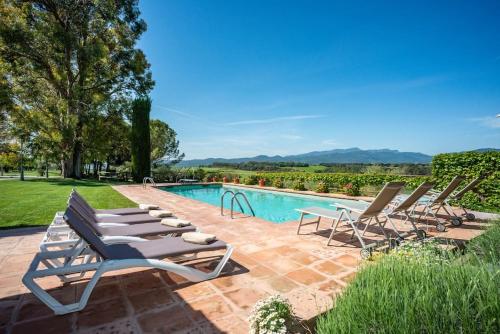 Úszómedence, Villa privada de lujo Can Riera in Cornella De Terri