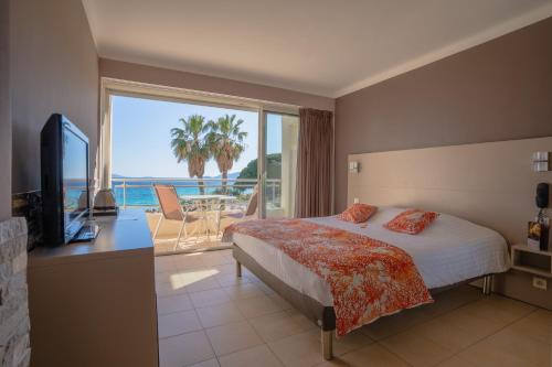 Camera doppia, deluxe, vista sul mare, balcone
