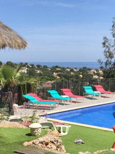 Villa de qualité vue mer piscine chauffée - Location, gîte - Roquebrune-sur-Argens