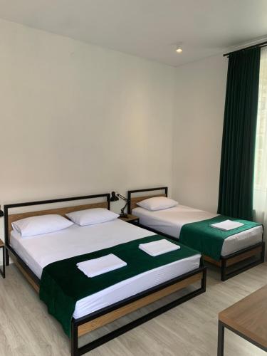1 queen bed, 1 twin bed, 1 sofa bed