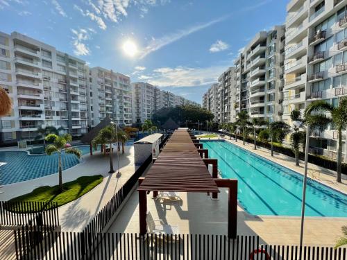 View, Moderno apartamento amoblado via Ricaurte-Girardot in Ricaurte