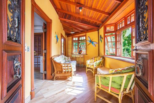 شرفة/ تراس, Hotel Alemao Beach de Ilhabela in Praia do Curral