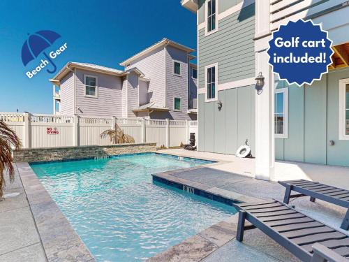 RD283 The Porches Breathtaking Custom New Home with Gulf Views, Private Pool and Golf Cart Included in Port Aransas, USA