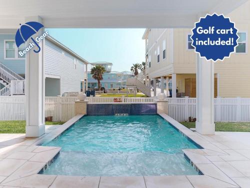 RD226 Luxurious 5 Bedroom Home with Gulf Views, Boardwalk, Private Pool and Golf Cart Included in Port Aransas, USA