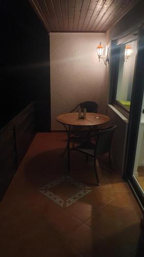 Erkély/terasz, Ferienappartement Melanie in Hopfen Am See