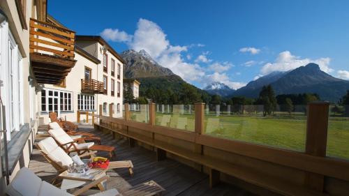 Rõdu/terrass, Maloja Palace Residence Engadin-St Moritz CO2-Neutral in Maloja