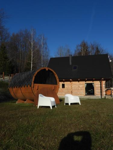 Babiogórska Chata - dom z bali z jacuzzi i sauną
