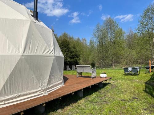 Glamping w sercu mazur z prywatna plaża