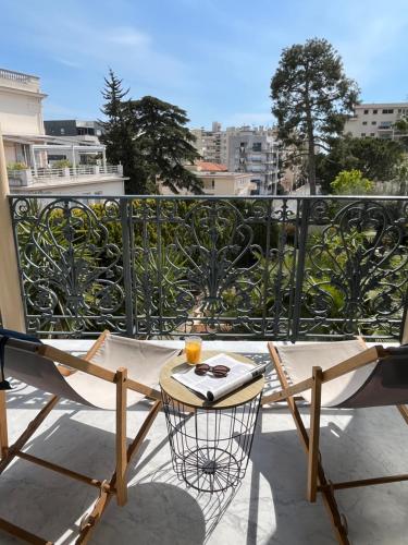 Balcony/terrace, Hotel Alexandra - Boutique Hotel in Le Fournel