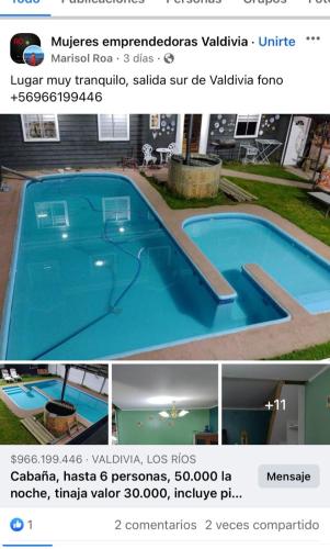 . Cabaña con tinaja, piscina, quincho
