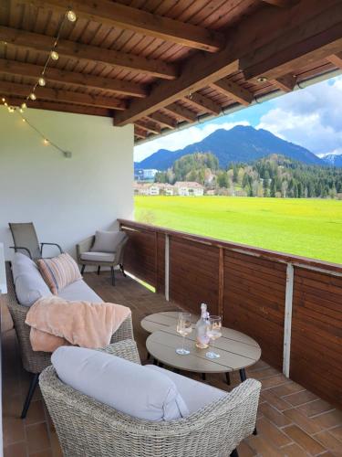 Panoramablick in Breitenwang, Österreich