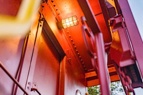 Train Caboose & River Views Near Downtown