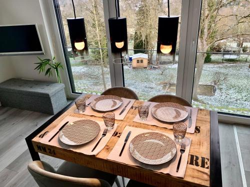 طعام و مشروبات, Apartment mit Naturblick in Stuttgart in Birkach