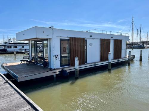 B&B Monnickendam - Luxury Houseboat Liberdade with sauna and dinghy - Bed and Breakfast Monnickendam