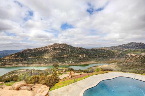 Mountaintop Ramona Home Private Pool, Near Lake!