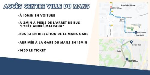 Appartement T3 proche circuit du Mans in Luynes